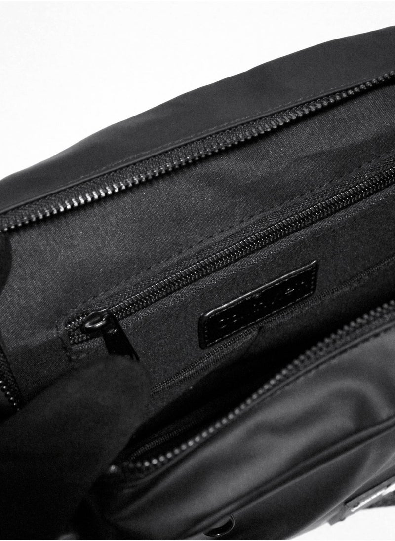 Calvin Klein Men's Black Nylon Bag with Adjustable Strap