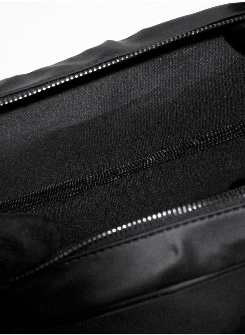 Calvin Klein Men's Black Nylon Bag with Adjustable Strap