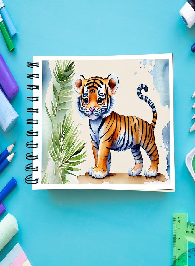 PaperO A5 Sketchbook | 140 GSM Thick Paper, 100 Pages (50 Sheets) | Wire-O Bound Drawing Pad for Artists, Students, Architects & Kids (21 x 14.8 cm) (Design 2) - Image 4