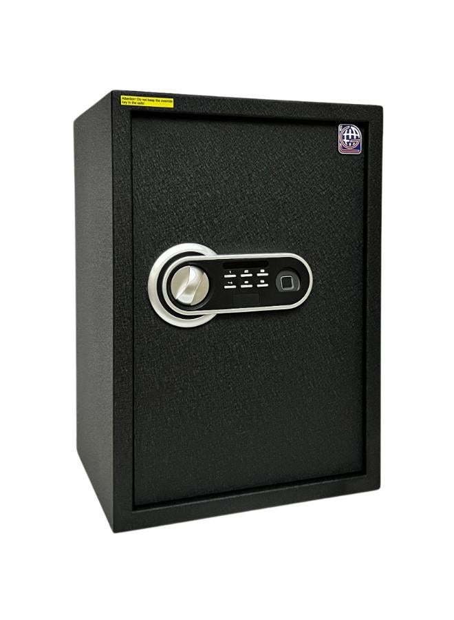 LOTFY GROUP 50FPC Lotfy GroupWell Designed textured-Black Fingerprint Safe Box, Kalon and Password - With removable Shelf - Secure Storage with Biometric Access H50*W35*D31 CM - Image 2