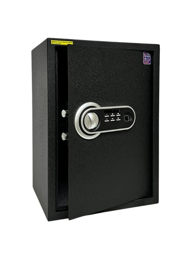 LOTFY GROUP 50FPC Lotfy GroupWell Designed textured-Black Fingerprint Safe Box, Kalon and Password - With removable Shelf - Secure Storage with Biometric Access H50*W35*D31 CM - Image 3