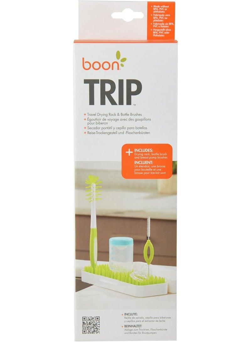 Boon Travel Silicone Drying Rack, Green & White, Multi, B11015A - Image 5