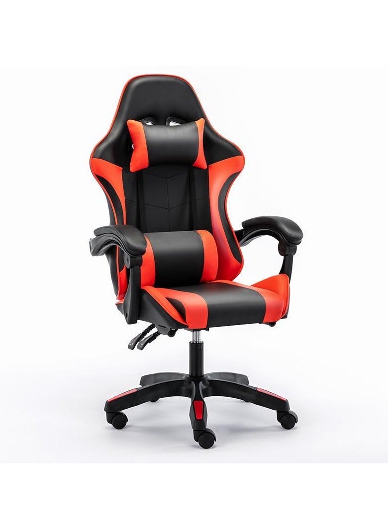 Generic Gaming Chair Professional , Office Chair, Solid Computer Chair with Footrest, Ergonomic Computer Chair with Footrest, Leather Swivel Table , Swivel Chair with Headrest and Lumbar Support, E 