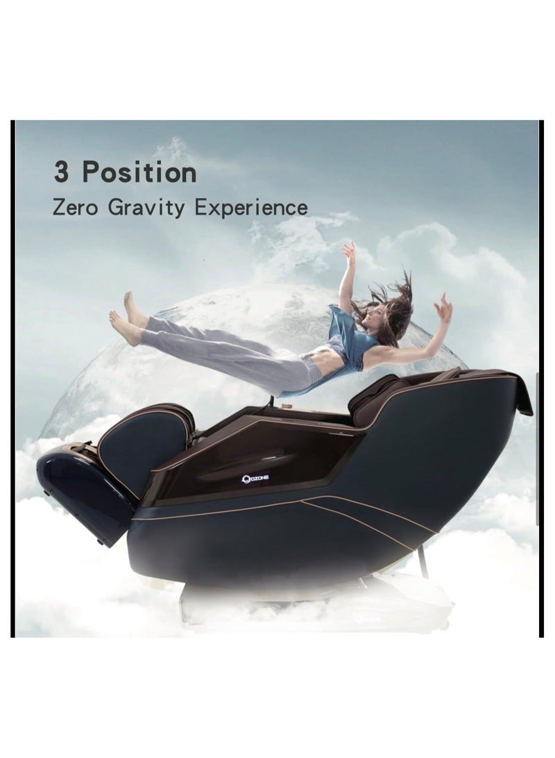 OZONE (10 Years Warranty) 4D Royal Vintage Full Body Massage Chair OZ-7 | Zero Gravity |  SL-Track  | Shiatsu + Recliner | Core Heating  | Deep Yoga Stretch | Foot Rollers |  AI Voice Contro - Image 5