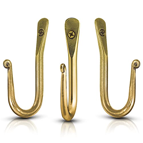 Stur-De SturDe Wall Mounted Hook Wrought Iron Decorative Blacksmith Handmade Simple Iron Hook for Bathroom and Kitchen Hooks for Hanging Robes Towels Coats Cloths Bags Keys and Jewelries - Image 1