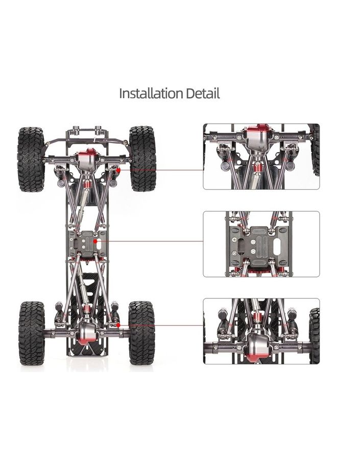 NIBEMINENT 8-Piece Aluminum Alloy Pull Rod Link Set - Image 3