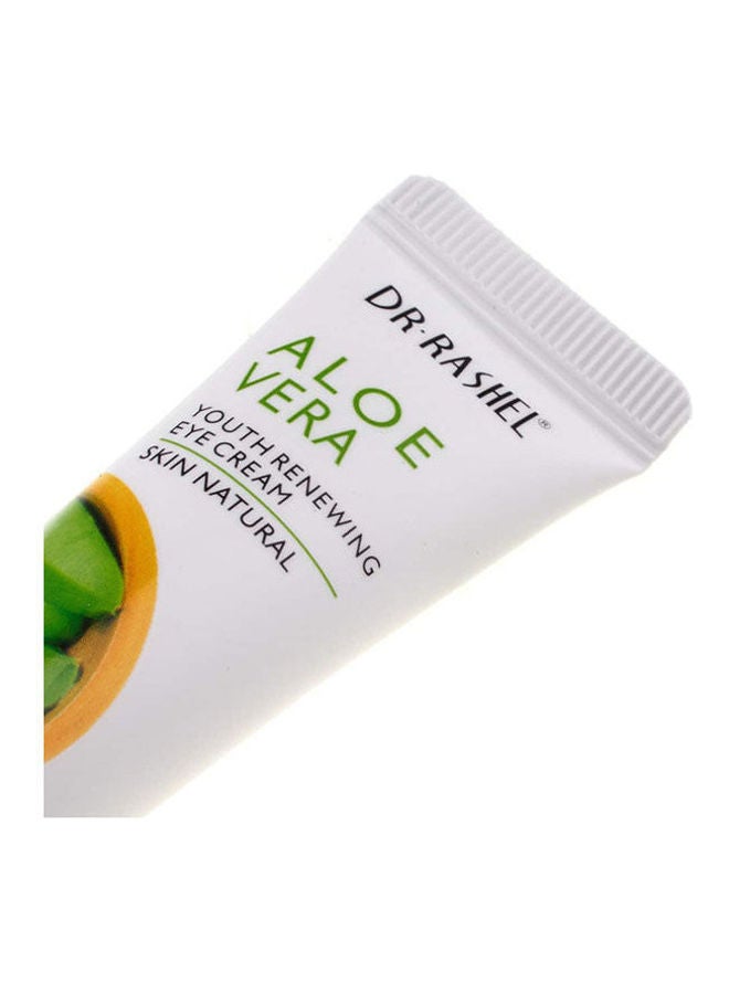 DR. RASHEL Aloe Vera Eye Cream Remove Dark Circles Puffiness Refreshing Care Serum White 40grams - Image 2