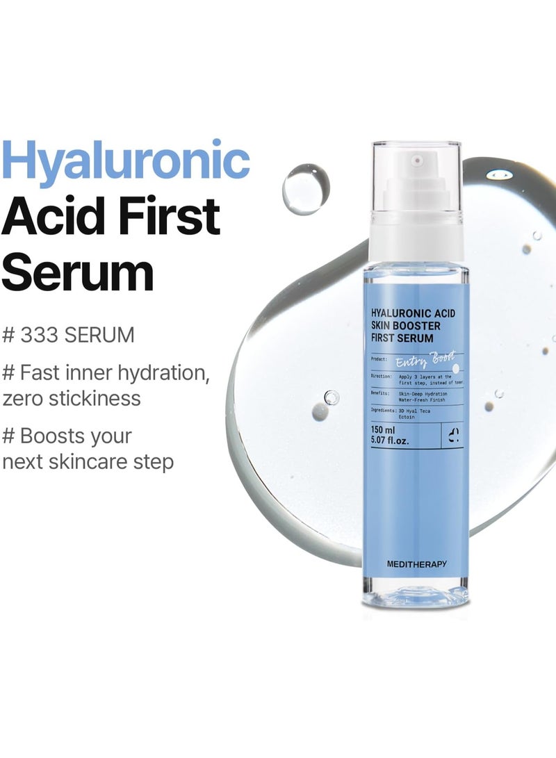MEDITHERAPY Hyaluronic Acid Serum XXL 150ml (5.07 fl.oz.) – Ultra Hydrating 333Serum for Glowing Skin, Face Moisturizer, Non-Sticky, Anti-Aging & Wrinkle Care, Korean Skin Care - Image 2