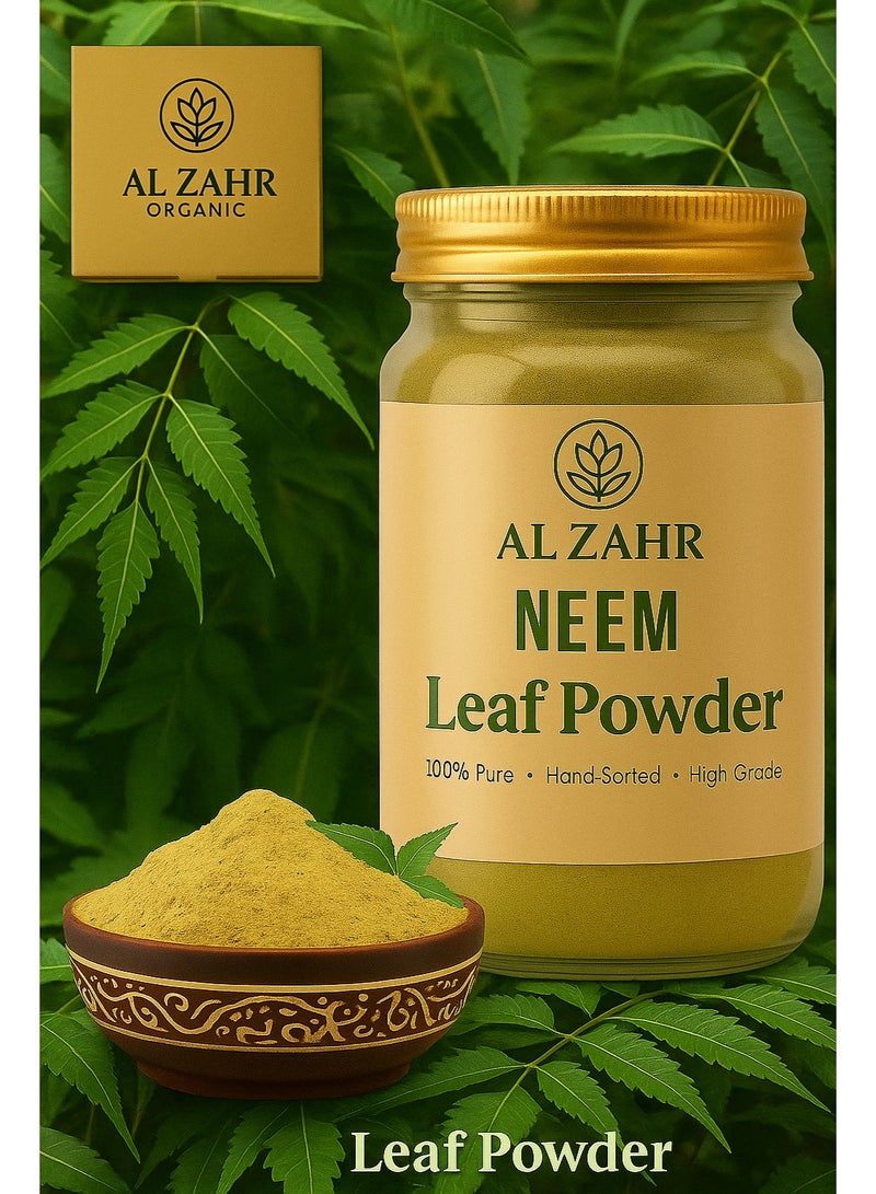 زهر مسحوق أوراق النيم من الزهر - نقي ١٠٠٪، مُصنّف يدويًا وعضوي | طارد طبيعي للحشرات، سماد ومعطر جو - Image 1
