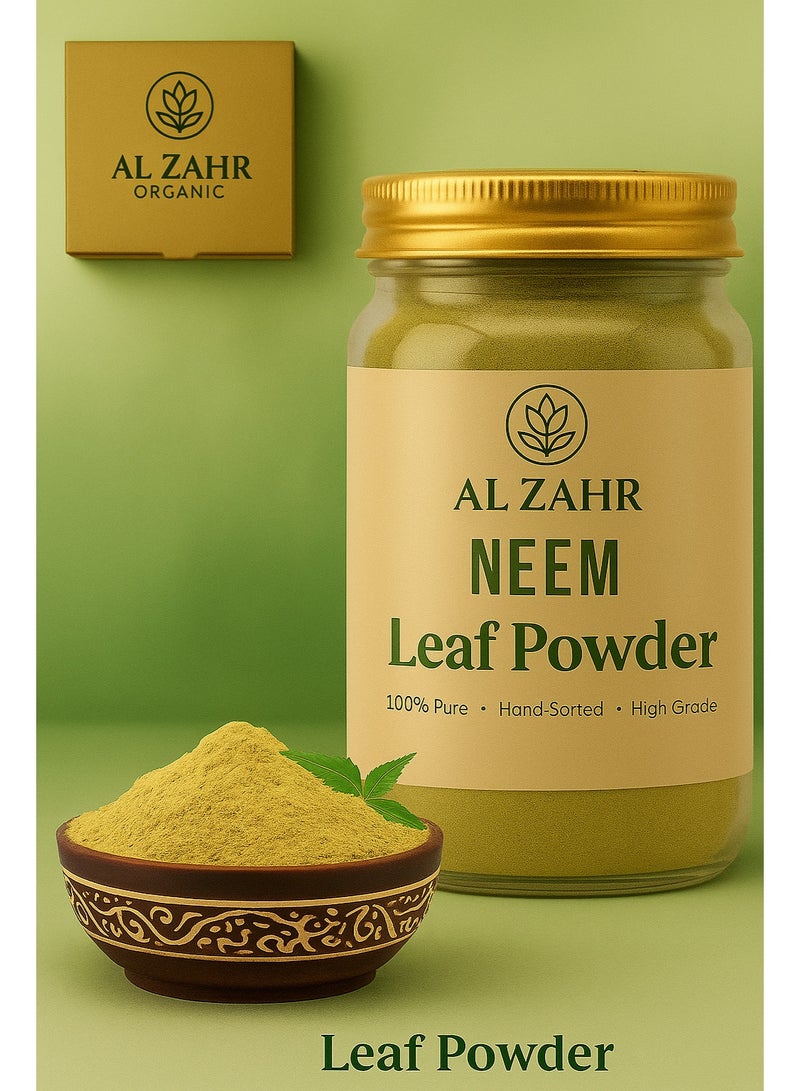 زهر مسحوق أوراق النيم من الزهر - نقي ١٠٠٪، مُصنّف يدويًا وعضوي | طارد طبيعي للحشرات، سماد ومعطر جو - Image 2