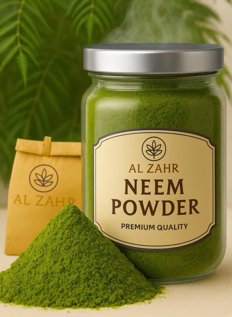 زهر مسحوق أوراق النيم من الزهر - نقي ١٠٠٪، مُصنّف يدويًا وعضوي | طارد طبيعي للحشرات، سماد ومعطر جو - Image 1