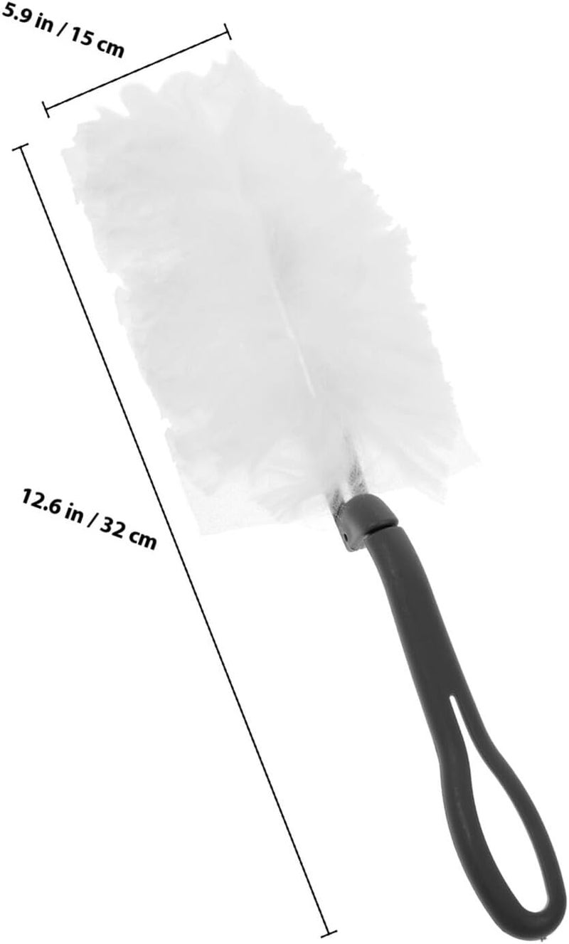 Home Dusting Brush with 10 Replacement Heads, Disposable Non-Woven Fabric and Plastic Hand Duster, Electrostatic Absorption for Car and Office Cleaning, Gray Handle Set - Image 2