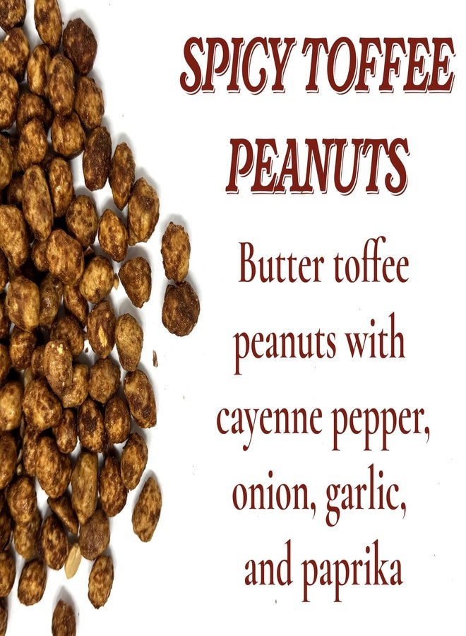 crait Spicy Toffee Peanuts, Cayenne Coated Butter Toffee Peanuts, Sweet and Spicy Snack Resealable 8 Ounce - Image 2