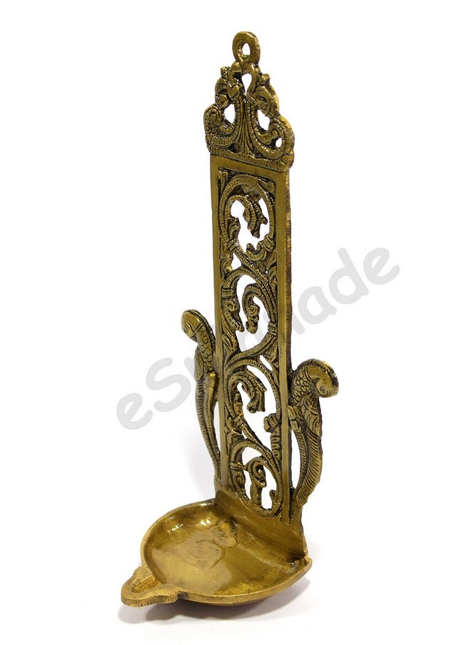 ESPLANADE ESPLANADE Brass Wall Hanging Diya (Gold_11 Inch)  - Image 3