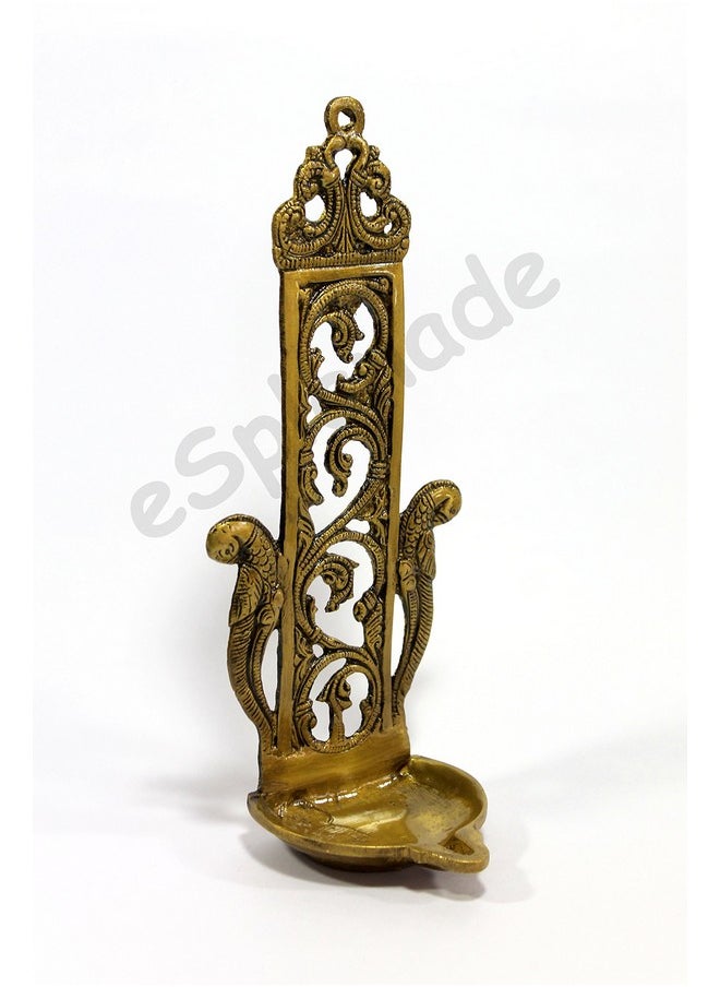 ESPLANADE ESPLANADE Brass Wall Hanging Diya (Gold_11 Inch)  - Image 2