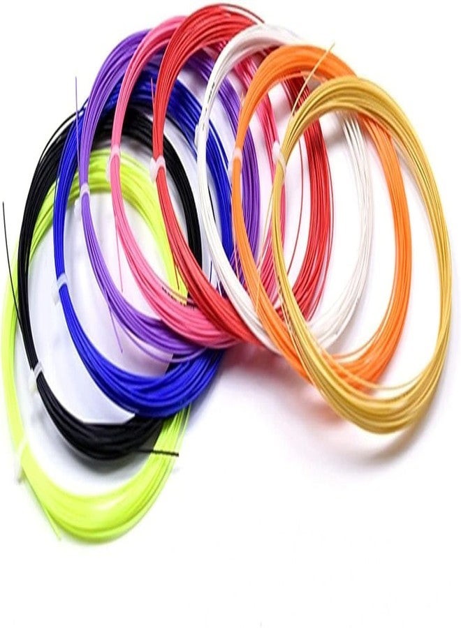Red Champion Badminton Racket String, 0.7mm Gauge, Nylon Multicolour, 9 Meter Length, 30lbs Tension, Durable Restringing Wire for Practice and Training, Pack of 10 - Image 3