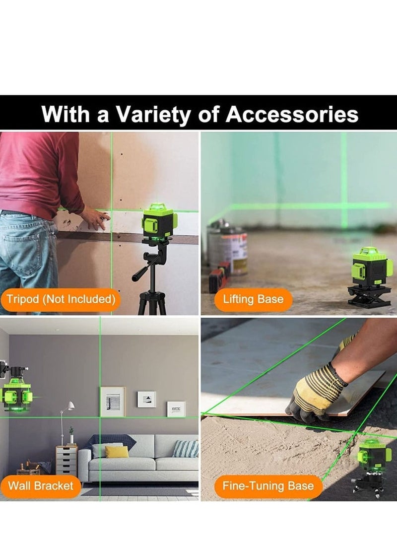 16 Lines 4D Laser Level Horizontal Vertical Line Laser , Rechargeable Battery , Remote Control , Portable Toolbox , Green Cross Line Professional Laser for Construction Spirit Level - pzsku/Z52E08F29C8E92CB72BD6Z/45/_/1708497001/06458030-1517-4e7d-853c-0294ec60272d