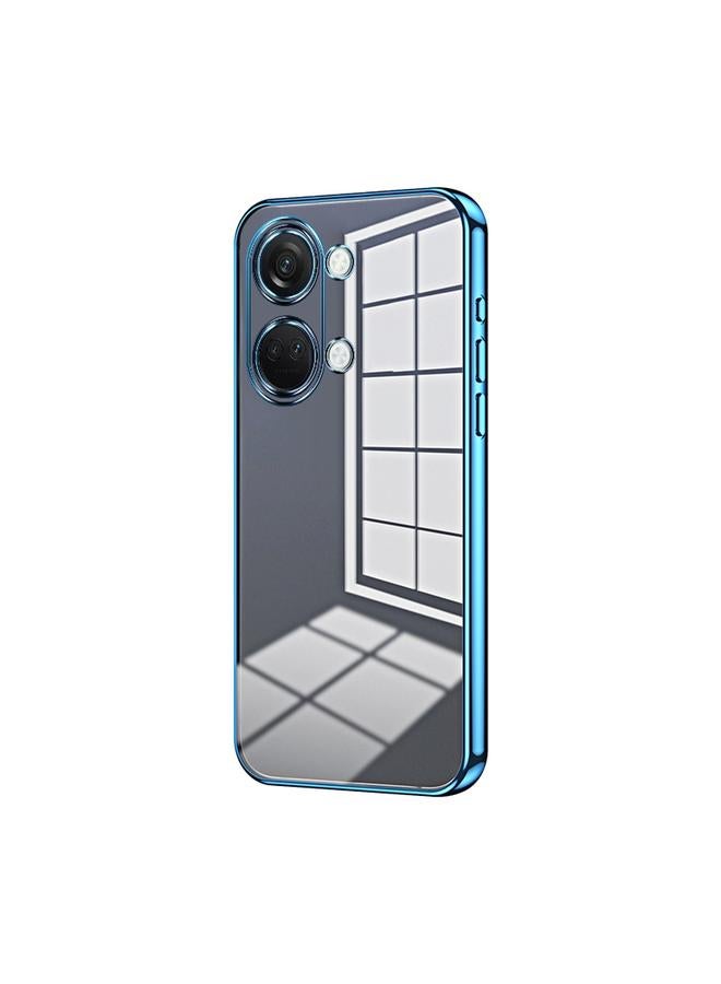 S-TOP Case For OnePlus Ace 2V / Nord 3 Transparent Plating Fine Hole Phone Case - Image 1