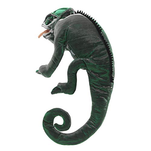 Folkmanis Chameleon Hand Puppet Dark Green - Image 5