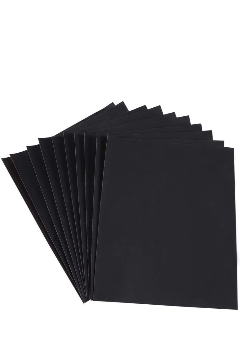 Poaker 10Pcs Waterproof Sheet Abrasive Paper For Automotive Body Working On Paint Varnish Furniture And Other Soft Metals Solid Surface Materials Sanding Grit 1000  - Image 1
