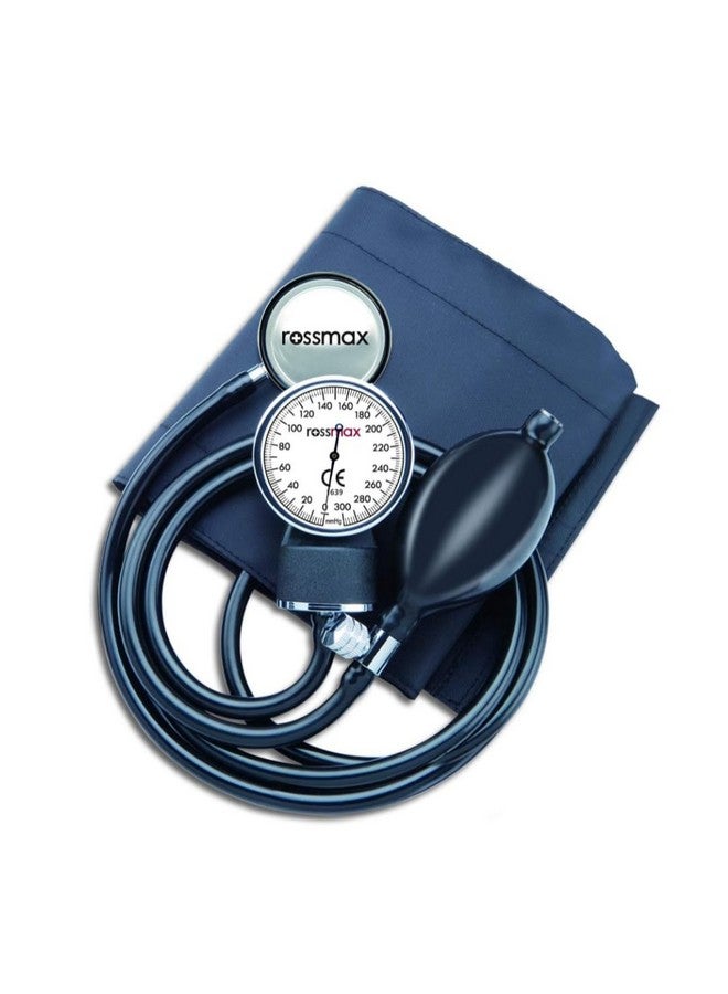 روزماكس جهاز قياس ضغط الدم Rossmax GB102 الأنيرويدي (أسود)، مع سماعة طبية - Image 1