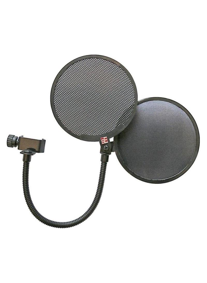 SE Electronics sE Electronics Dual Pro Mic Pop Shield Dual Pop Filter with Fabric Membrane and Metal units  - Image 2