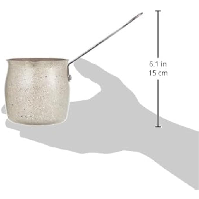 rayihni Granita Forged Aluminium Coffee Pot 4 Cups  NonStick Granite Coated Turkish Coffee Pot  Ka12394 - Image 4