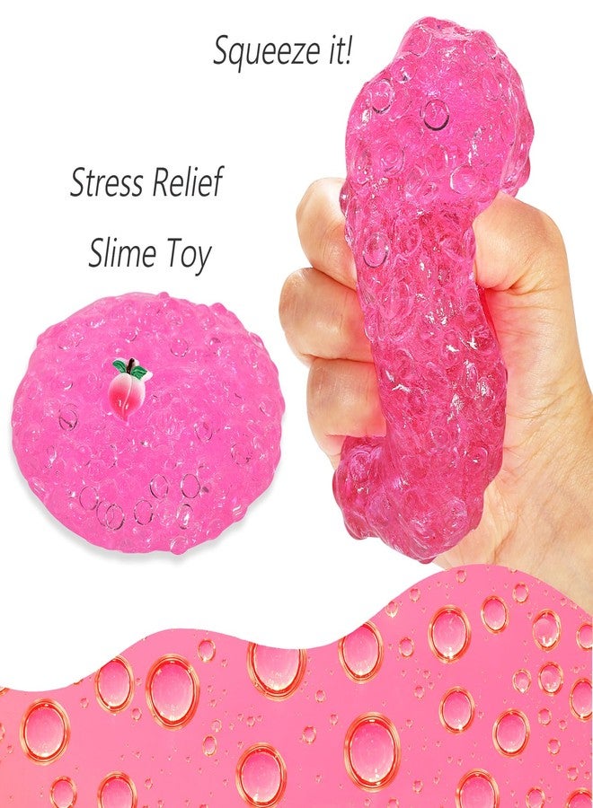 Azeperoy Premade Crystal Slime Rose Pink Jelly Cube Glimmer Crunchy Slime, Includes 4 Sets of Slime Add-ins, Party Favors for Kids, Sensory and Tactile Stimulation, Stress Relief, for Girls & Boys - Image 5