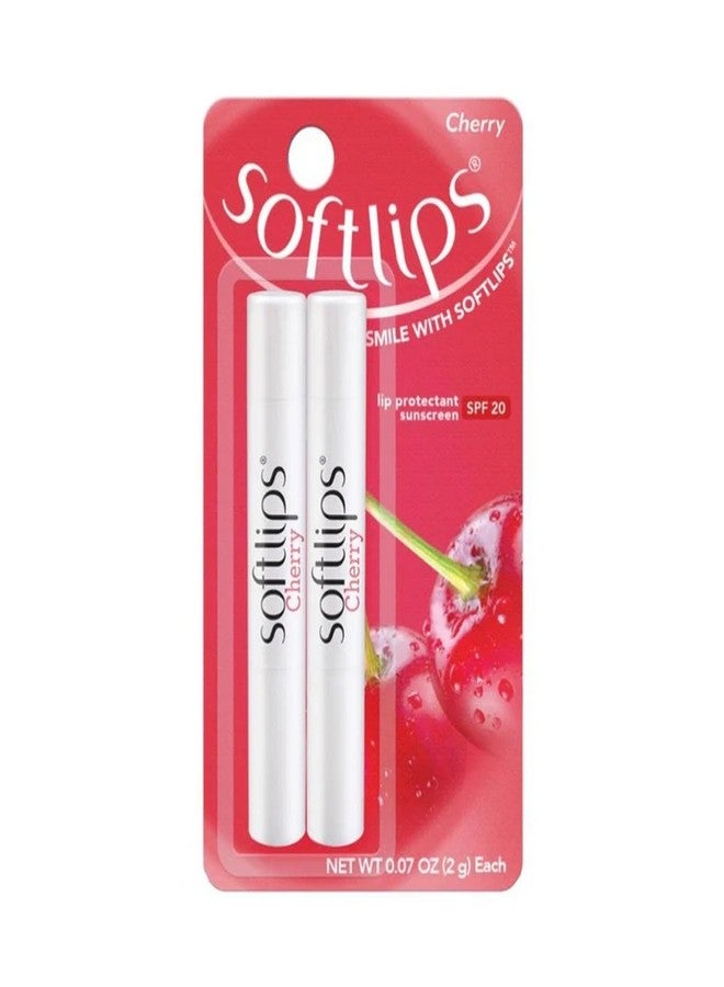 Softlips Lip Protectant/Sunscreen, Value Pack, Cherry, Twinpack - Image 1