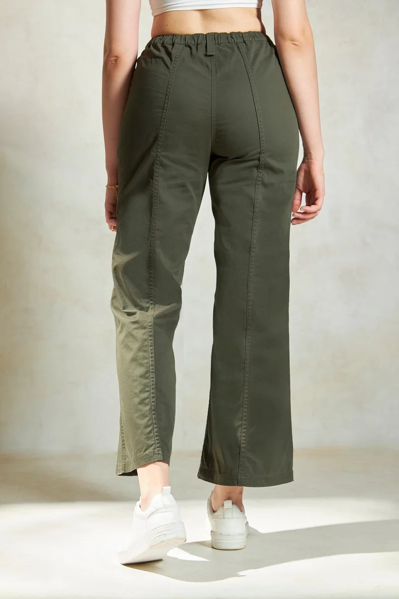 Virgio Cotton Stretch Daywear Canvas Cargo Trousers for Women