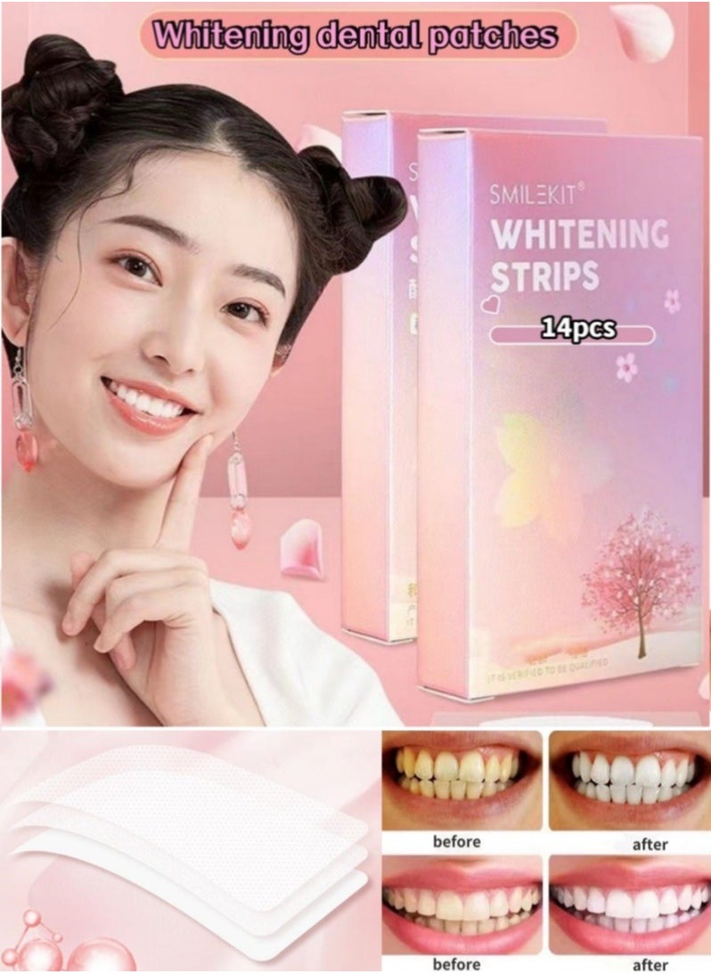 14 Pcs Sakura Teeth Whitening Strips ，Advanced Fast Effective 3 Days Significant Whitening Portable Comfortable Easy to Use  and Effective Stains Removal，Remove Dental Plaque. ﻿ - pzsku/Z52E1063DD3682388B170Z/45/_/1715177834/5e563e90-8840-4461-ab31-26bc8ef8689c