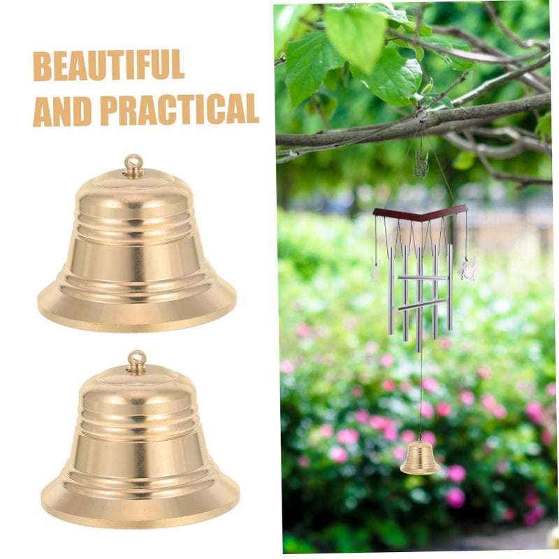 2 Pcs Sound Hanging Bells Metal Wind Chimes for Indoor Outdoor Home Decor Craft Serenity - Image 4