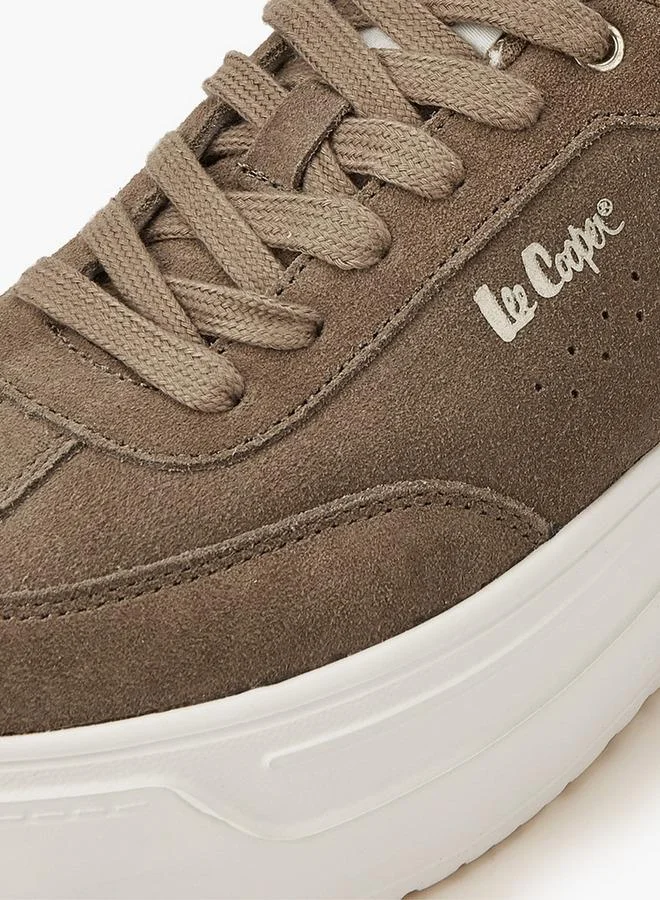 لي كوبر Women's Textured Lace-Up Sneakers