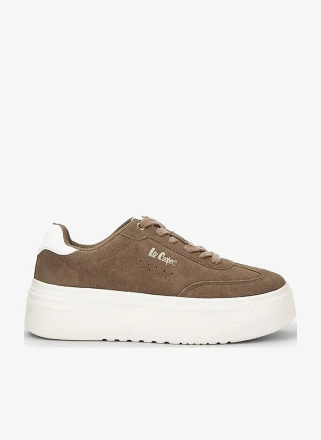 Lee Cooper Women's Textured Lace-Up Sneakers