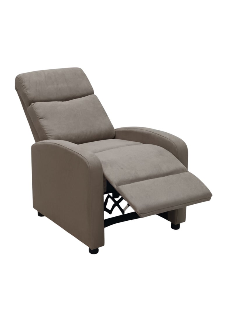 مفروشات صابر واخوانه (ذ.م.م) SBF Single Seater Fabric Recliner Chair – Manual Reclining Sofa with Modern Design & Soft Padding – Comfortable One-Seater Lounge Chair for Living Room & Home Relaxation, Beige  - Image 3