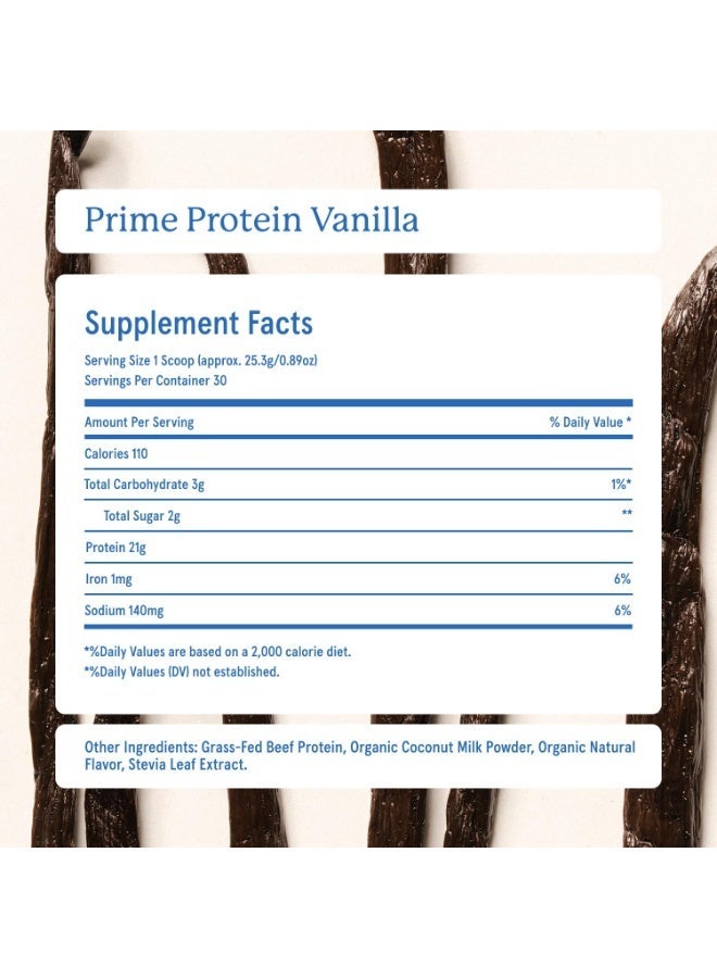 Equip Foods Prime Protein Powder | Clean, Grass Fed Beef Protein Isolate | Carnivore Protein Powder | Paleo, Keto Friendly | Gluten, Dairy Free | Helps Build & Repair Tissue | 30 Servings, Vanilla Packaging May Vary - Image 3