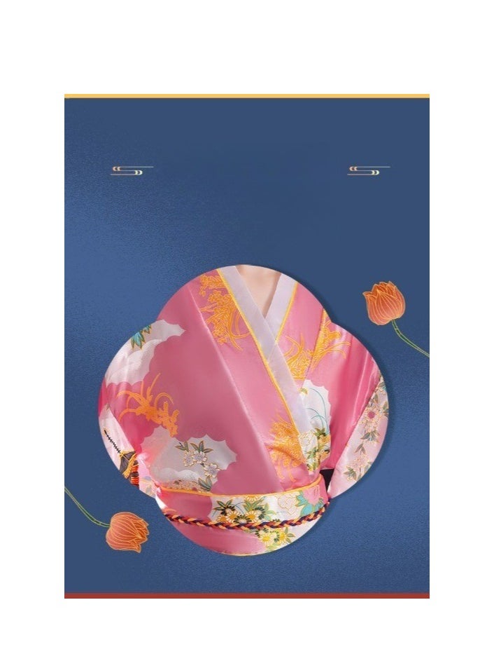 Generic - New Japanese Kimono, Japanese Traditional Clothing for Nightgown, Bathrobe, Home Clothes, Ethnic Style Stage Performance Clothes(Does not include fan) - Image 1