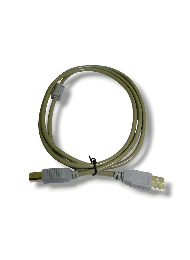 Generic USB 2.0 Printer Cable for Connecting Printers to Computers or Laptops, 1.5m, Grey  - Image 2