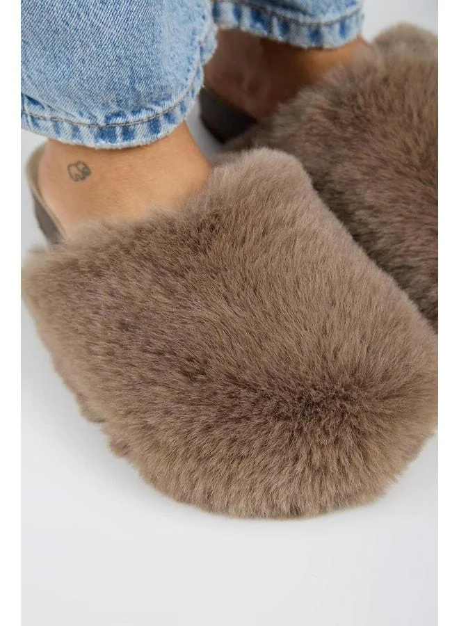 Manijero  Gaye Women's Plush Solid Dark Violet Slippers. for Women | Best Price UAE