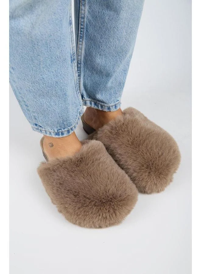 Manijero  Gaye Women's Plush Solid Dark Violet Slippers. for Women | Best Price UAE