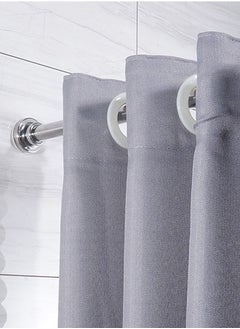 Garlo Shower Curtain Rod Tension - 125-220CM Never Rust Non-Slip Spring Tension Curtain Rod No Drilling Stainless Steel Curtain Rod Use Bathroom Kitchen  - Image 4