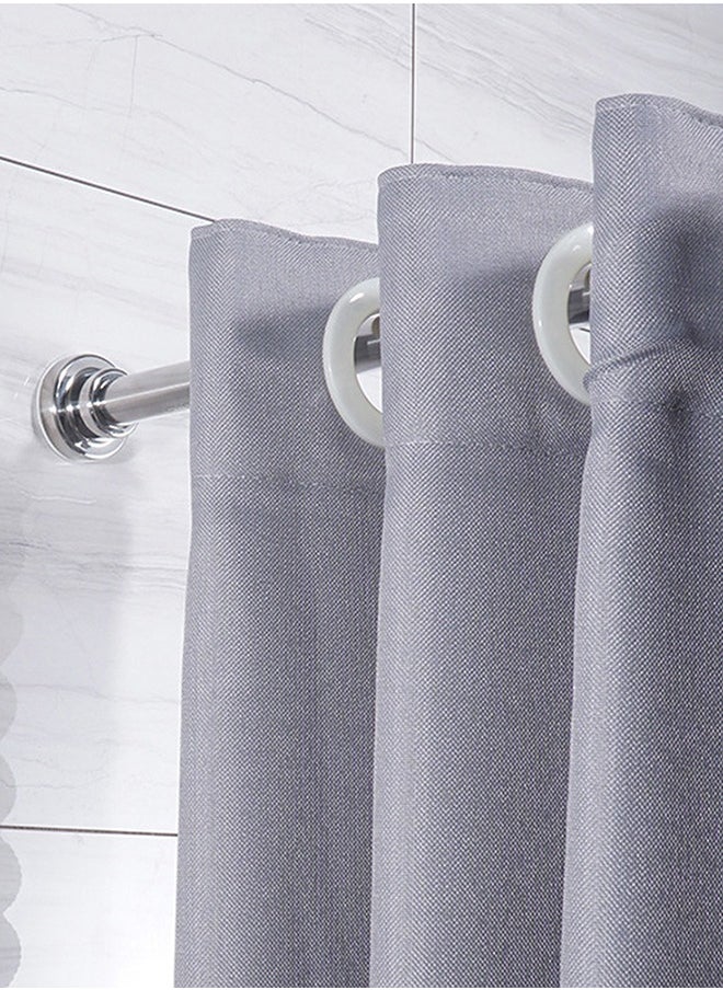 Garlo Shower Curtain Rod Tension - 125-220CM Never Rust Non-Slip Spring Tension Curtain Rod No Drilling Stainless Steel Curtain Rod Use Bathroom Kitchen  - Image 4