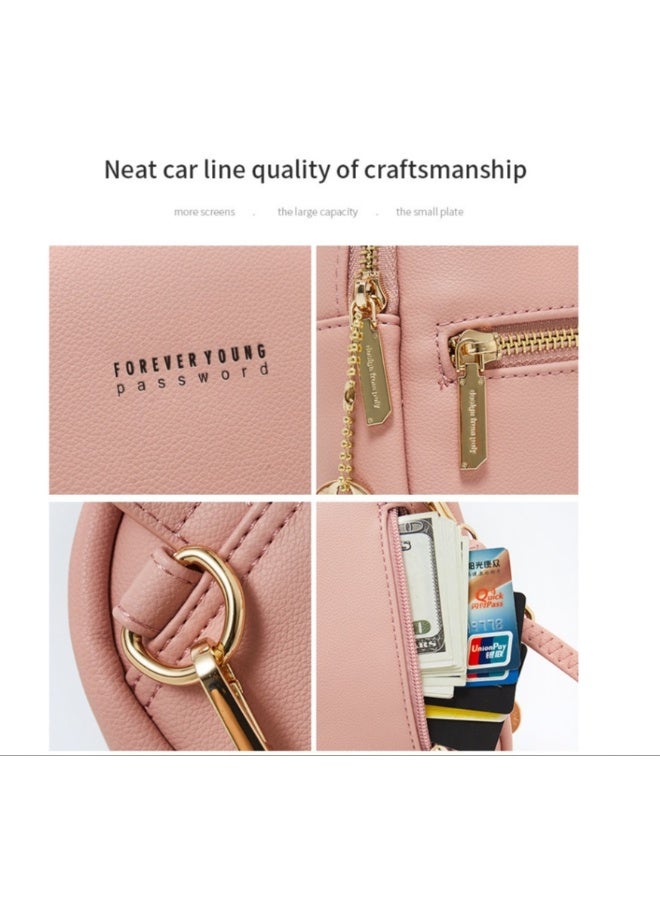 مستأجرة الحجر حقيبة ظهر صغيرة للكتف / بوردو - Image 2