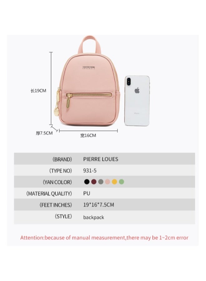 مستأجرة الحجر حقيبة ظهر صغيرة للكتف / بوردو - Image 4