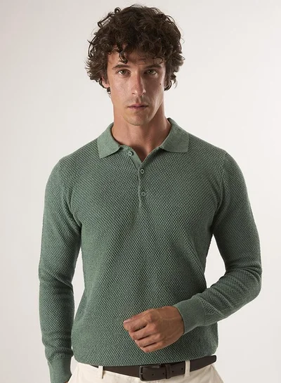 فيليكس هاردي Sweater with Polo Collar and buttons
