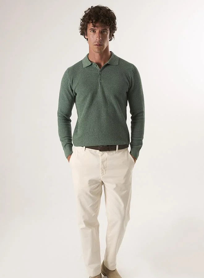 فيليكس هاردي Sweater with Polo Collar and buttons