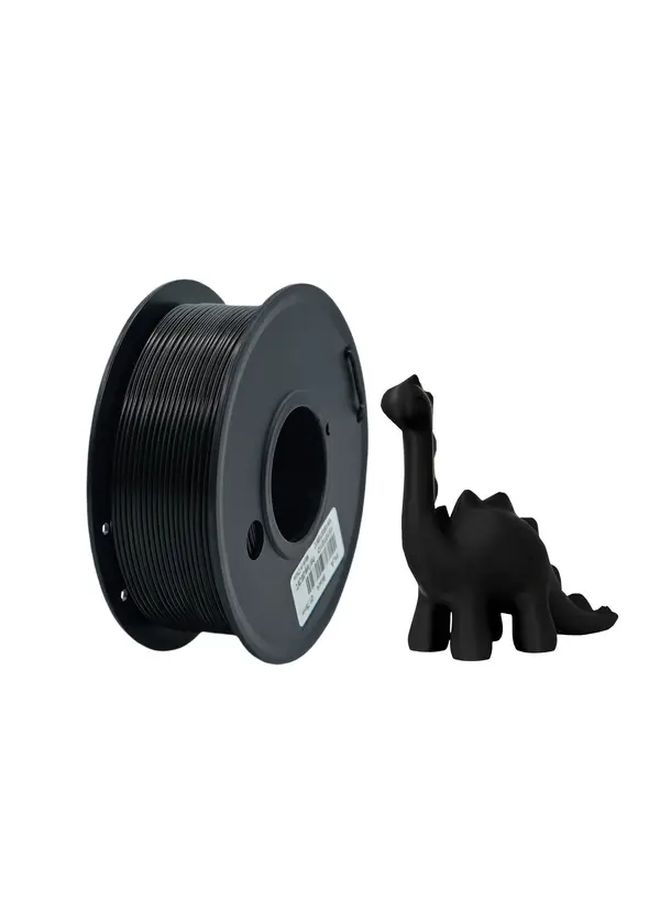 PLA 3D Printer Filament 1.75mm Black 0.25kg Spool Precision Plus Minus 0.02mm for FDM Printers - Image 1