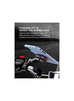 Raegr Ridelock 300A Bike Mount Holder, Phone Mount Holder for Maps & GPS Navigation | Made of Metal & ABS Material | Easy Installation, Universal Compatibility | Fits All Smartphones – Black RG10357  - Image 2