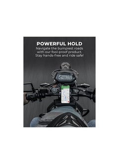 Raegr Ridelock 300A Bike Mount Holder, Phone Mount Holder for Maps & GPS Navigation | Made of Metal & ABS Material | Easy Installation, Universal Compatibility | Fits All Smartphones – Black RG10357  - Image 5