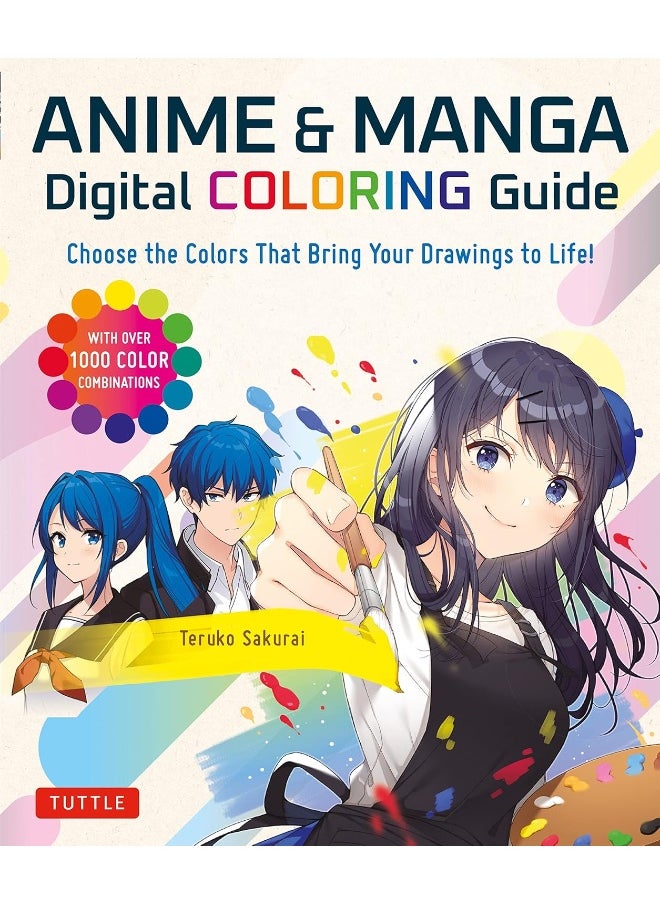Anime & Manga Digital Coloring Guide: Choose the Colors That Bring Your Drawings to Life! (With Over 1000 Color Combinations)  - Image 1